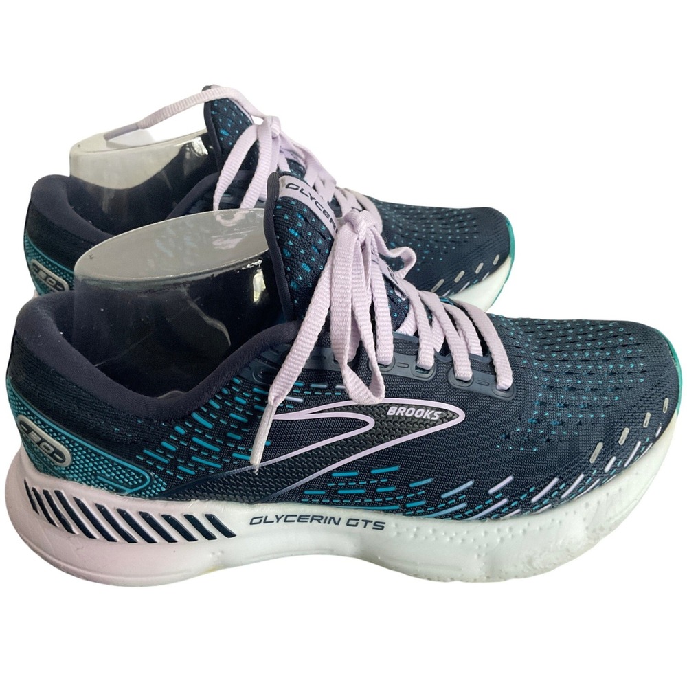 Brooks Glycerin GTS 20 Womens Running Shoes 7 Peacoat Ocean Lilac 1203701B499